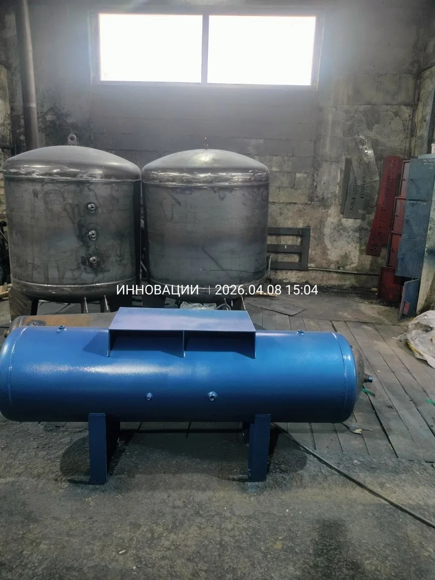 Готовятся к отгрузке Сосуды и Ресиверы воздуха и метана.